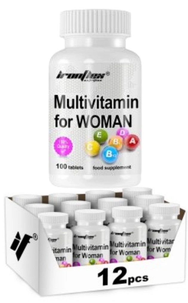 MULIVIAMINE POUR FEMME
100 COMPRIMES
PACK DE 12