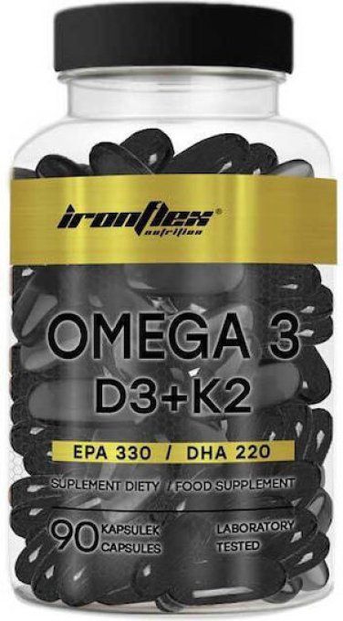 Acides gras + D3K2 + Vitamine E  Omega3 D3 K2  90Capsules molles